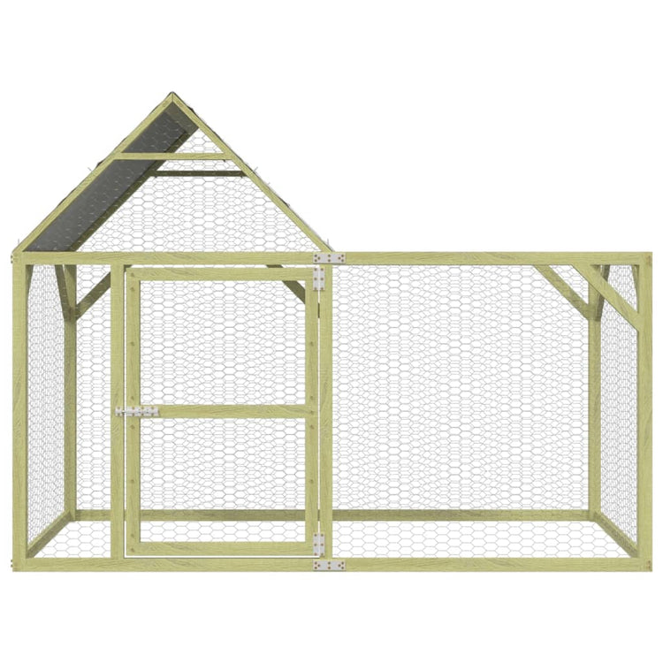 VidaXL Kippenhok 200x100x150 cm geïmpregneerd massief grenenhout