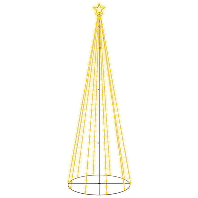 Vidaxl kegelkerstboom 310 led's 100x300 cm warmwit
