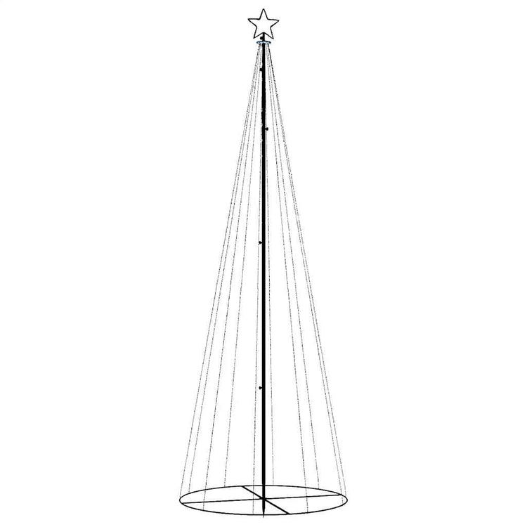 Vidaxl kegelkerstboom 310 led's 100x300 cm warmwit