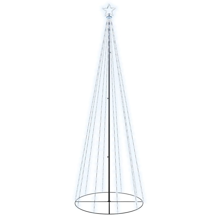 VidaXL Kegelkerstboom 310 LED's 100x300 cm koudwit