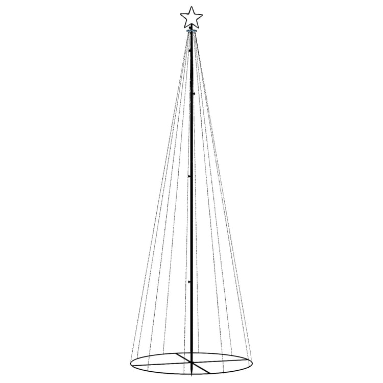 VidaXL Kegelkerstboom 310 LED's 100x300 cm koudwit
