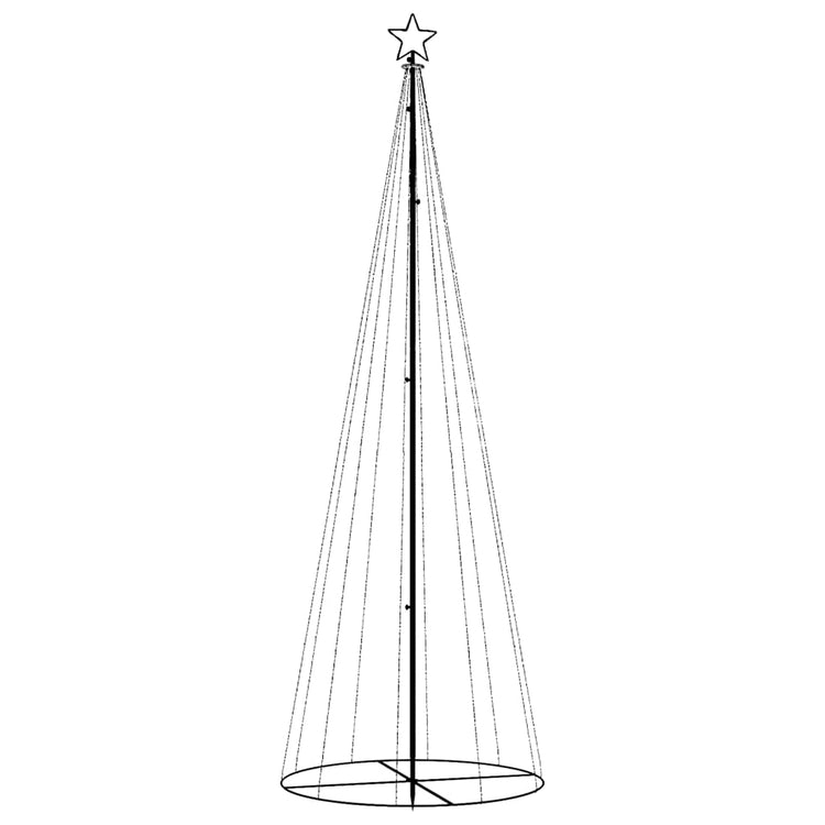 VidaXL Kegelkerstboom 310 LED's 100x300 cm blauw