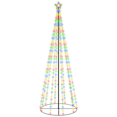 Vidaxl kegelkerstboom 310 led's 100x300 cm meerkleurig