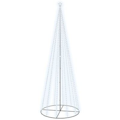 VidaXL Kegelkerstboom 732 LED's koudwit 160x500 cm