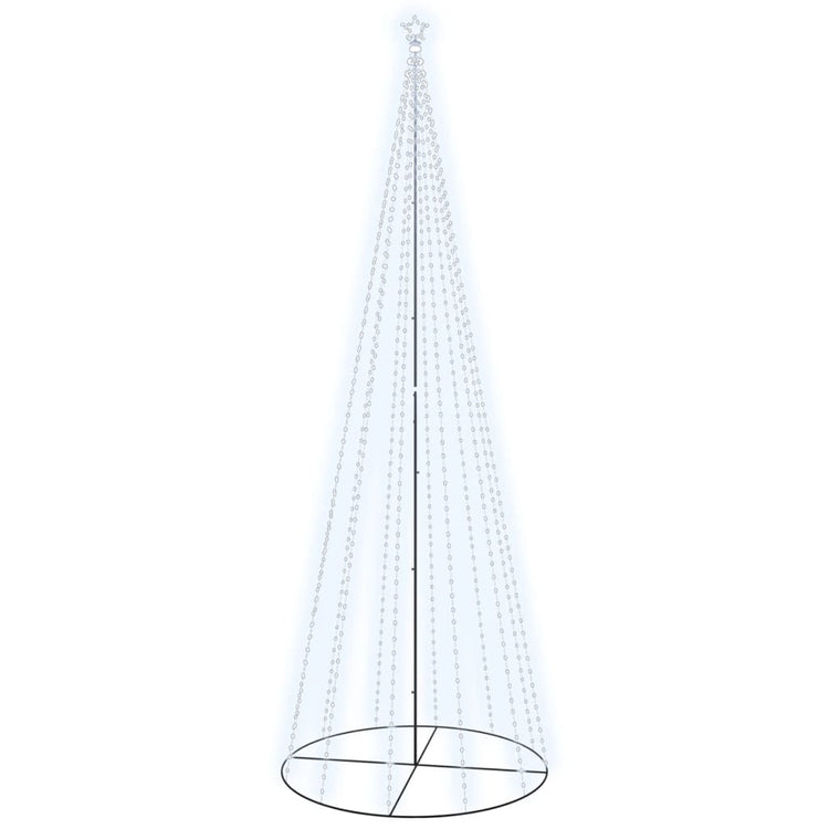 VidaXL Kegelkerstboom 732 LED's koudwit 160x500 cm
