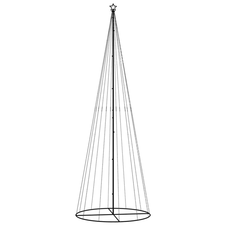 VidaXL Kegelkerstboom 732 LED's koudwit 160x500 cm