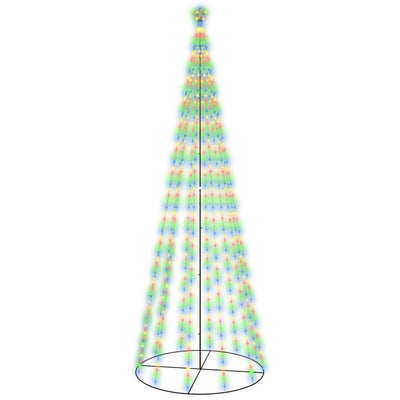 Vidaxl kegelkerstboom 732 led's meerkleurig 160x500 cm