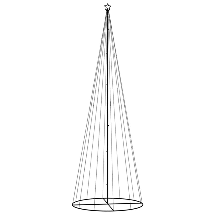 Vidaxl kegelkerstboom 732 led's meerkleurig 160x500 cm
