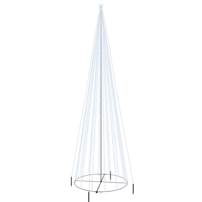 Vidaxl kegelkerstboom 1134 led's koudwit 230x800 cm