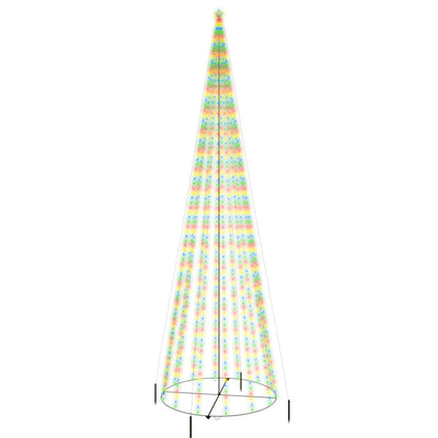Vidaxl kegelkerstboom 1134 led's meerkleurig 230x800 cm