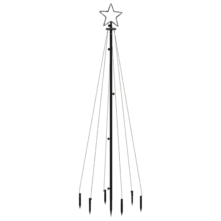 Vidaxl kerstboom met grondpin 108 led's meerkleurig 180 cm