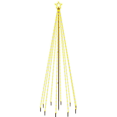 Vidaxl kerstboom met grondpin 310 led's warmwit 300 cm
