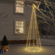 Vidaxl kerstboom met grondpin 310 led's warmwit 300 cm