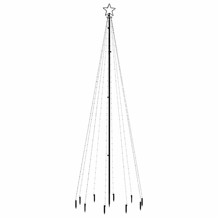 Vidaxl kerstboom met grondpin 310 led's meerkleurig 300 cm