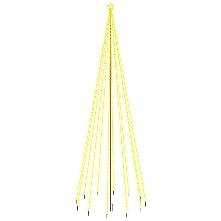 Vidaxl kerstboom met grondpin 732 led's warmwit 500 cm