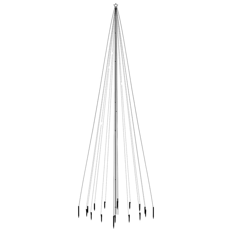 Vidaxl kerstboom met grondpin 1134 led's blauw 800 cm