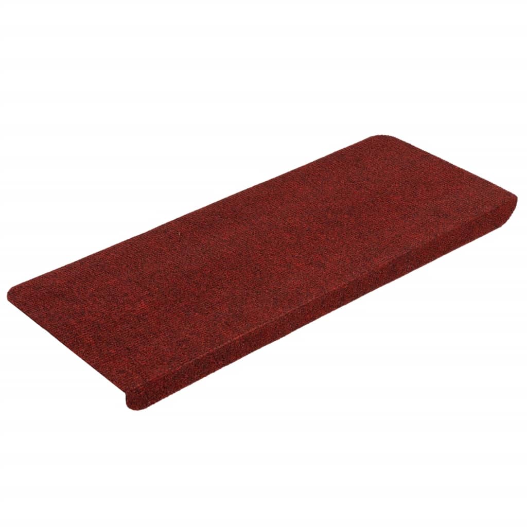 VidaXL Trapmatten zelfklevend 15 st 65x24,5x3,5 cm rood