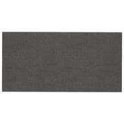 Vidaxl wandpanelen 12 st 0,54 m² 30x15 cm stof donkergrijs - afbeelding 3