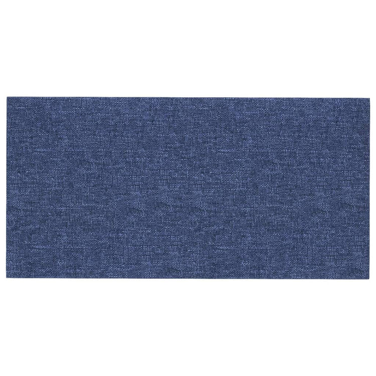 Vidaxl wandpanelen 12 st 0,54 m² 30x15 cm stof blauw