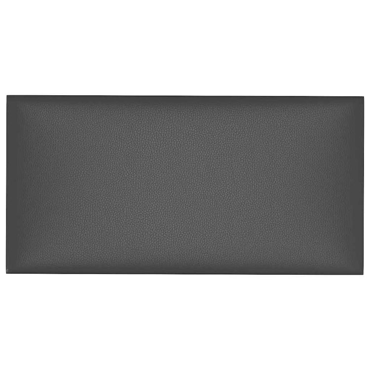 Vidaxl wandpanelen 12 st 0,54 m² 30x15 cm kunstleer grijs