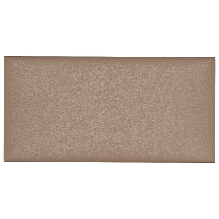 Vidaxl wandpanelen 12 st 0,54 m² 30x15 cm kunstleer cappuccinokleurig