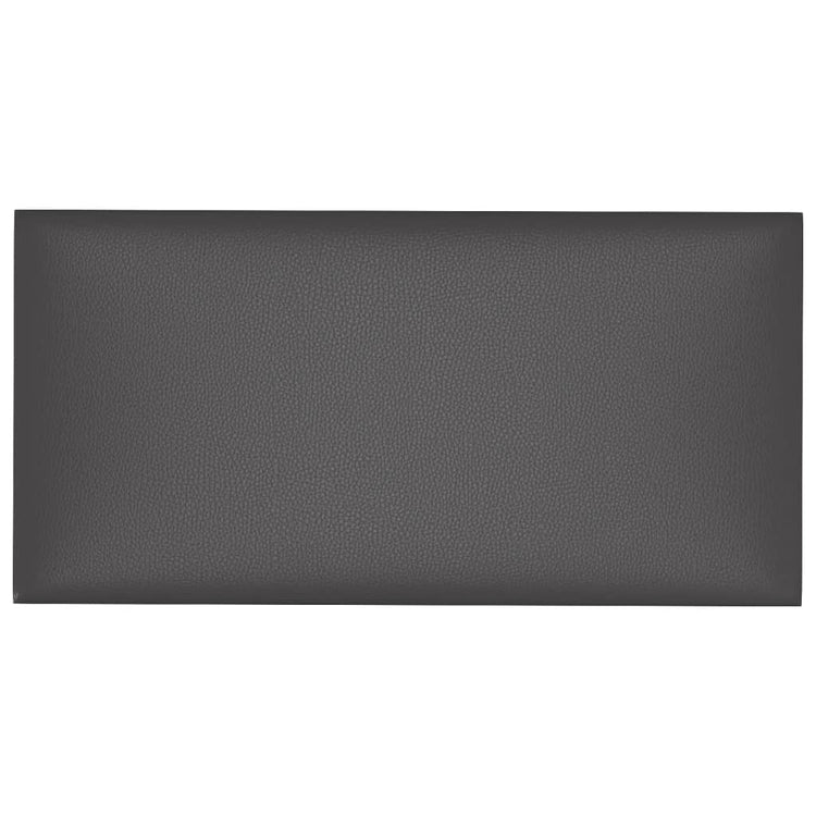 Vidaxl wandpanelen 12 st 2,16 m² 60x30 cm kunstleer grijs