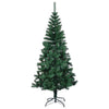 Vidaxl kunstkerstboom met iriserende uiteinden 210 cm pvc groen