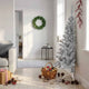 Vidaxl kunstkerstboom met standaard half 150 cm pvc roze