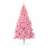 Vidaxl kunstkerstboom met standaard half 210 cm pvc roze