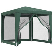 Vidaxl partytent met 4 mesh zijwanden 2,5x2,5 m hdpe groen - afbeelding 2