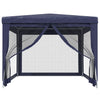 Vidaxl partytent met 4 mesh zijwanden 3x4 m hdpe blauw