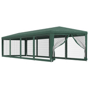 Vidaxl partytent met 10 mesh zijwanden 3x12 m hdpe groen - afbeelding 2
