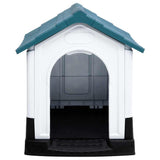 Vidaxl hondenhok 57x68x66 cm polypropeen blauw - afbeelding 2
