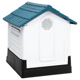 Vidaxl hondenhok 57x68x66 cm polypropeen blauw - afbeelding 3