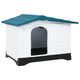 Vidaxl hondenhok 90,5x68x66 cm polypropeen blauw