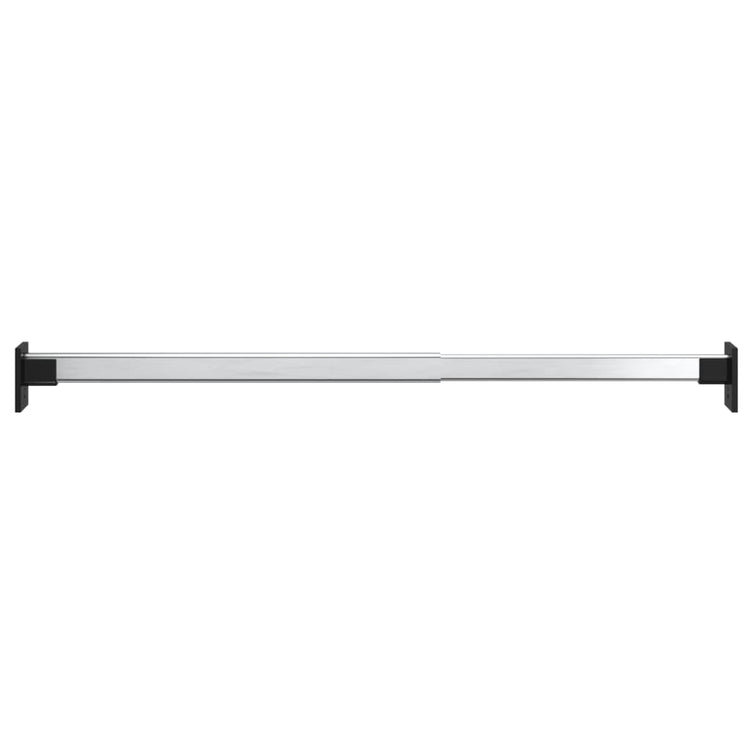 Vidaxl kledingroedes 4 st telescopisch 58-100 cm zilverkleurig