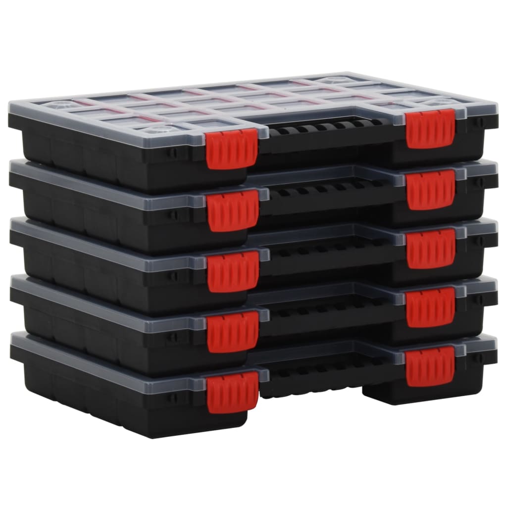 Vidaxl assortimentsdozen 10 st 34,5x25x5 cm polypropeen