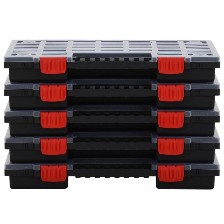 Vidaxl assortimentsdozen 10 st 40x30x5 cm polypropeen
