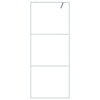 Vidaxl inloopdouchewand 80x195 cm transparant esg-glas wit