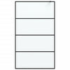 Vidaxl inloopdouchewand 115x195 cm mat esg-glas zwart