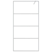 Vidaxl inloopdouchewand 100x195 cm transparant esg-glas zilverkleurig - afbeelding 3