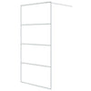 Vidaxl inloopdouchewand 100x195 cm transparant esg-glas wit