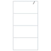 Vidaxl inloopdouchewand 100x195 cm transparant esg-glas wit