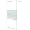 Vidaxl inloopdouchewand 100x195 cm transparant esg-glas wit