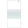 Vidaxl inloopdouchewand 100x195 cm transparant esg-glas wit