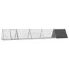 Vidaxl konijnenhok 504,5x80,5x71 cm gegalvaniseerd staal antraciet