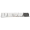 Vidaxl konijnenhok 504,5x80,5x71 cm gegalvaniseerd staal antraciet
