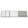Vidaxl konijnenkooi grijs 302,5x80,5x71 cm gegalvaniseerd staal