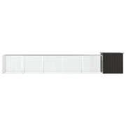 VidaXL Kippenhok 600x91x100 cm gegalvaniseerd staal antracietkleurig - afbeelding 3