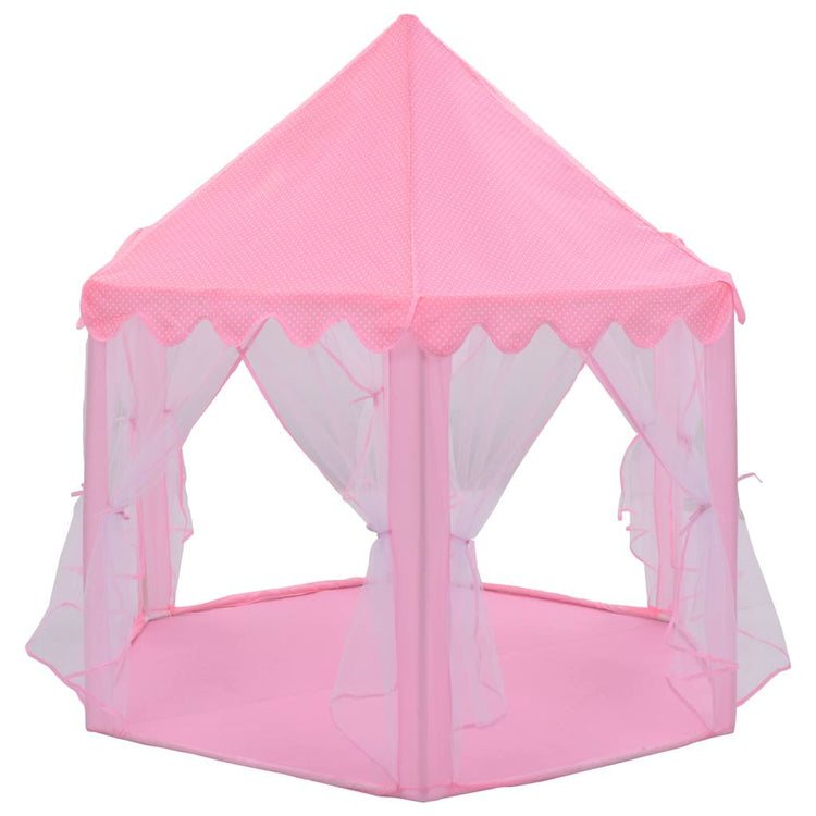 Vidaxl prinsessenspeeltent met 250 ballen 133x140 cm roze